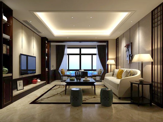stylish avant-garde living room design 87 3D Model .c4d .max .obj .3ds .fbx .stl .blend 