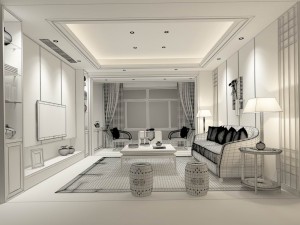 stylish avant-garde living room design 87 3D-Modell