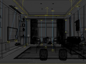 stylish avant-garde living room design 87 3D-Modell