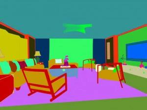stylish avant-garde living room design 89 3D Model
