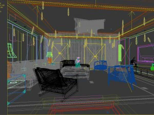 stylish avant-garde living room design 89 3D Model