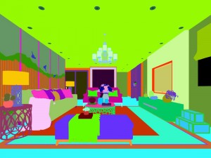stylish avant-garde living room design 92 3Dモデル