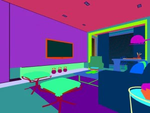stylish avant-garde living room design 93 3D Model