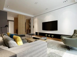 stylish avant-garde living room design 93 3D Model