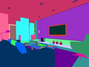 stylish avant-garde living room design 93 3D Model