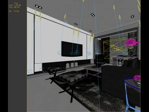 stylish avant-garde living room design 93 3D Model