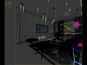 stylish avant-garde living room design 93 3D Model