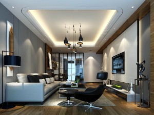 stylish avant-garde living room design 94 Model 3D