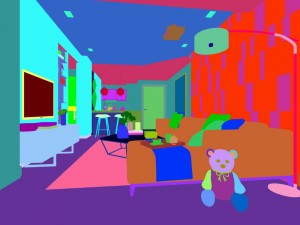 stylish avant-garde living room design 95 Model 3D