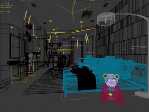 stylish avant-garde living room design 95 Model 3D