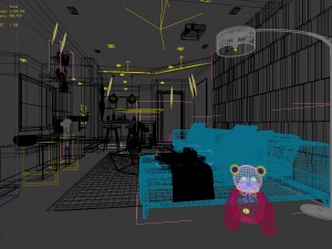 stylish avant-garde living room design 95 Model 3D