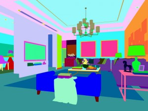 stylish avant-garde living room design 96 3D 모델