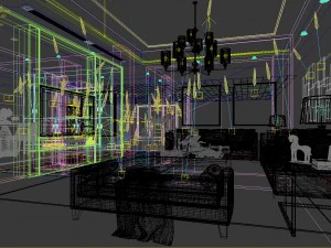 stylish avant-garde living room design 96 3D Model