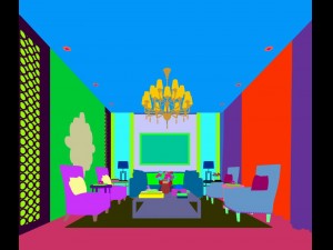 stylish avant-garde living room design 98 3D मॉडल