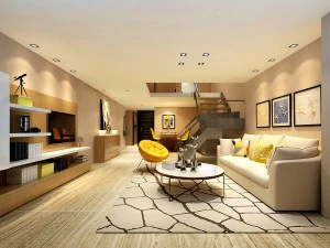 стильный авангардный дизайн гостиной 100 3D Модель