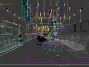 stylish avant-garde living room design 100 3D Модель