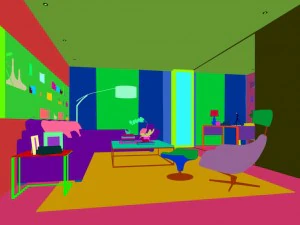 stylish avant-garde living room design 102 3D Model