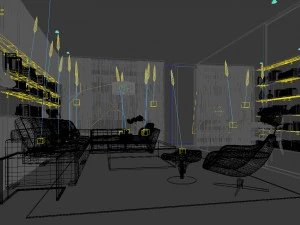 stylish avant-garde living room design 102 3D Model