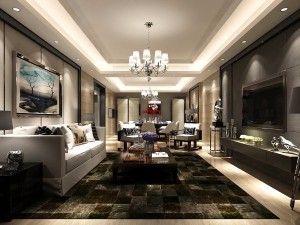 stylish avant-garde living room design 103 3D Model
