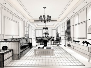 stylish avant-garde living room design 103 Modèle 3D