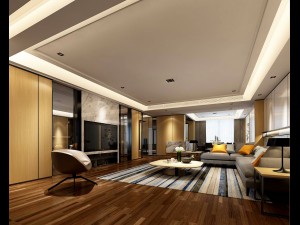 stylish avant-garde living room design 106 3D Model