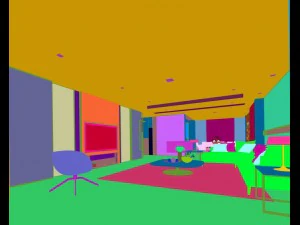 stylish avant-garde living room design 106 3D Model