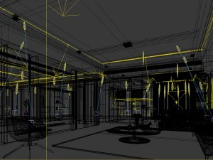 stylish avant-garde living room design 106 3D Model