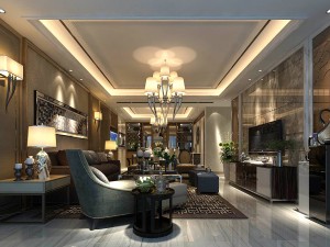 stylish avant-garde living room design 107 3D Model