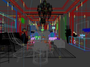 stylish avant-garde living room design 107 3D Модель