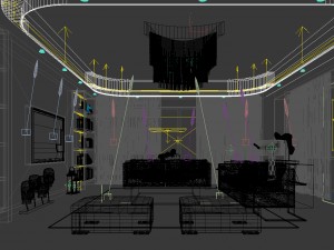 stylish avant-garde living room design 108 3D Модель