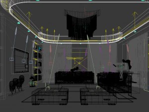 stylish avant-garde living room design 108 3D Model