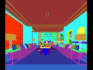 stylish avant-garde living room design 109 3D Model