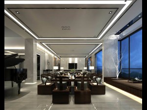 stylish avant-garde living room design 109 3D Model