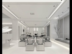 stylish avant-garde living room design 109 3D Model