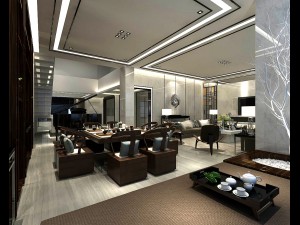 stylish avant-garde living room design 109 3D Model