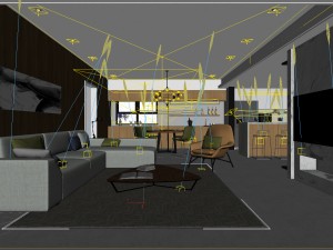 stylish avant-garde living room design 110 Modelo 3D