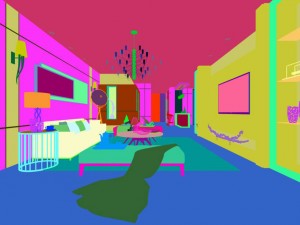 stylish avant-garde living room design 111 3D Model