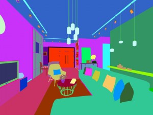 stylish avant-garde living room design 112 3D Model