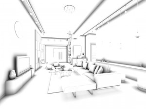 stylish avant-garde living room design 112 3D Model