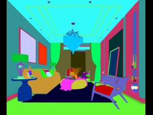 stylish avant-garde living room design 113 3D 모델