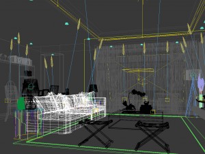 stylish avant-garde living room design 114 Model 3D