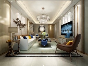 stylish avant-garde living room design 115 3D Model