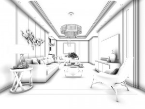 stylish avant-garde living room design 115 3D Model