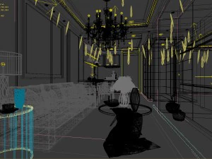 stylish avant-garde living room design 116 3D Model