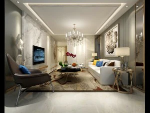 stylish avant-garde living room design 117 3D Model