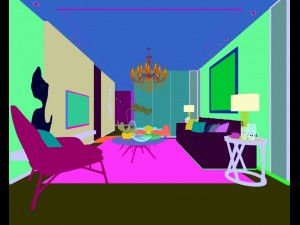 stylish avant-garde living room design 117 3D Модель