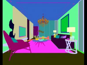 stylish avant-garde living room design 117 3D Model