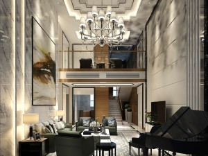 stylish avant-garde living room design 118 3D Model