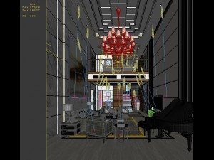 stylish avant-garde living room design 118 3D-Modell