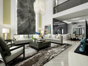 şık avangart oturma odası tasarımı 119 3D Model